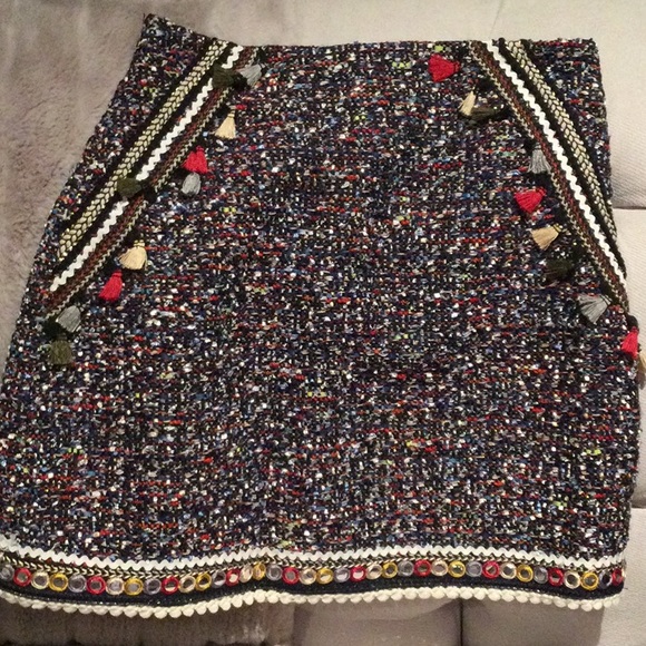 Zara Dresses & Skirts - Zara mini Chanel like skirt in M